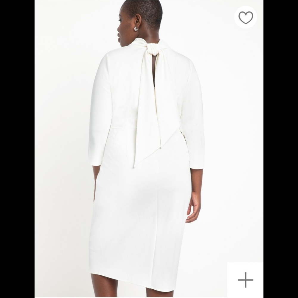 BNWT ELOQUII KEYHOLE DRESS W/SCARF - Picture 5 of 13